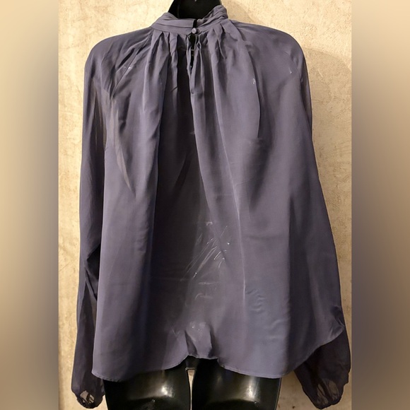 Worthington Sheer Long Sleeve Blouse - Picture 2 of 6